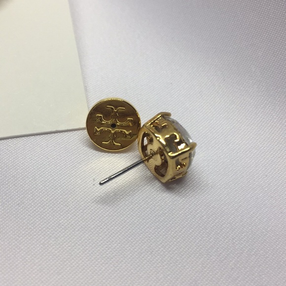 Tory Burch Crystal Stud Earrings - Picture 3 of 3